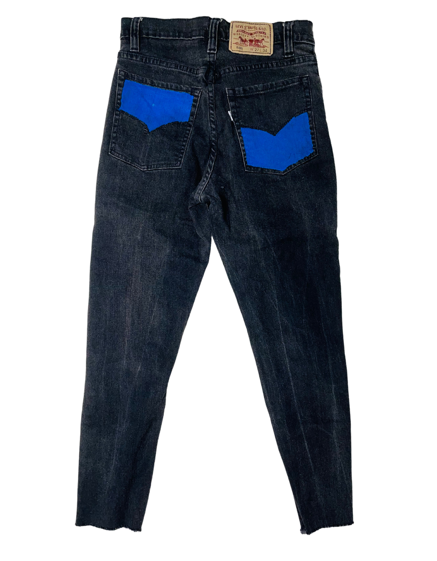 CUSTOM RARE LEVIS JEANS BLACK (W26” L24”)