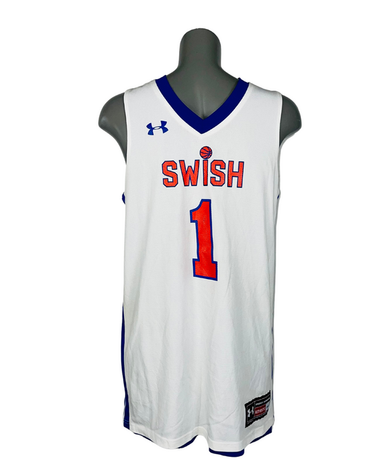 WHITE UNDER ARMOUR SWISH 1 AMERICAN FOOTBALL VEST LARGE