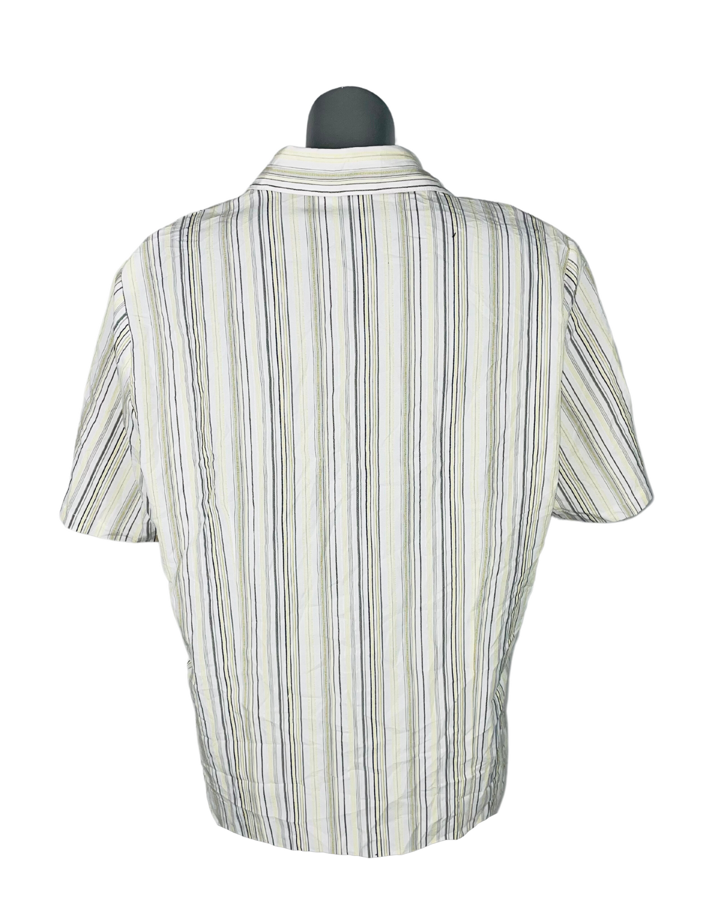 WHITE STRIPE SHIRT XL