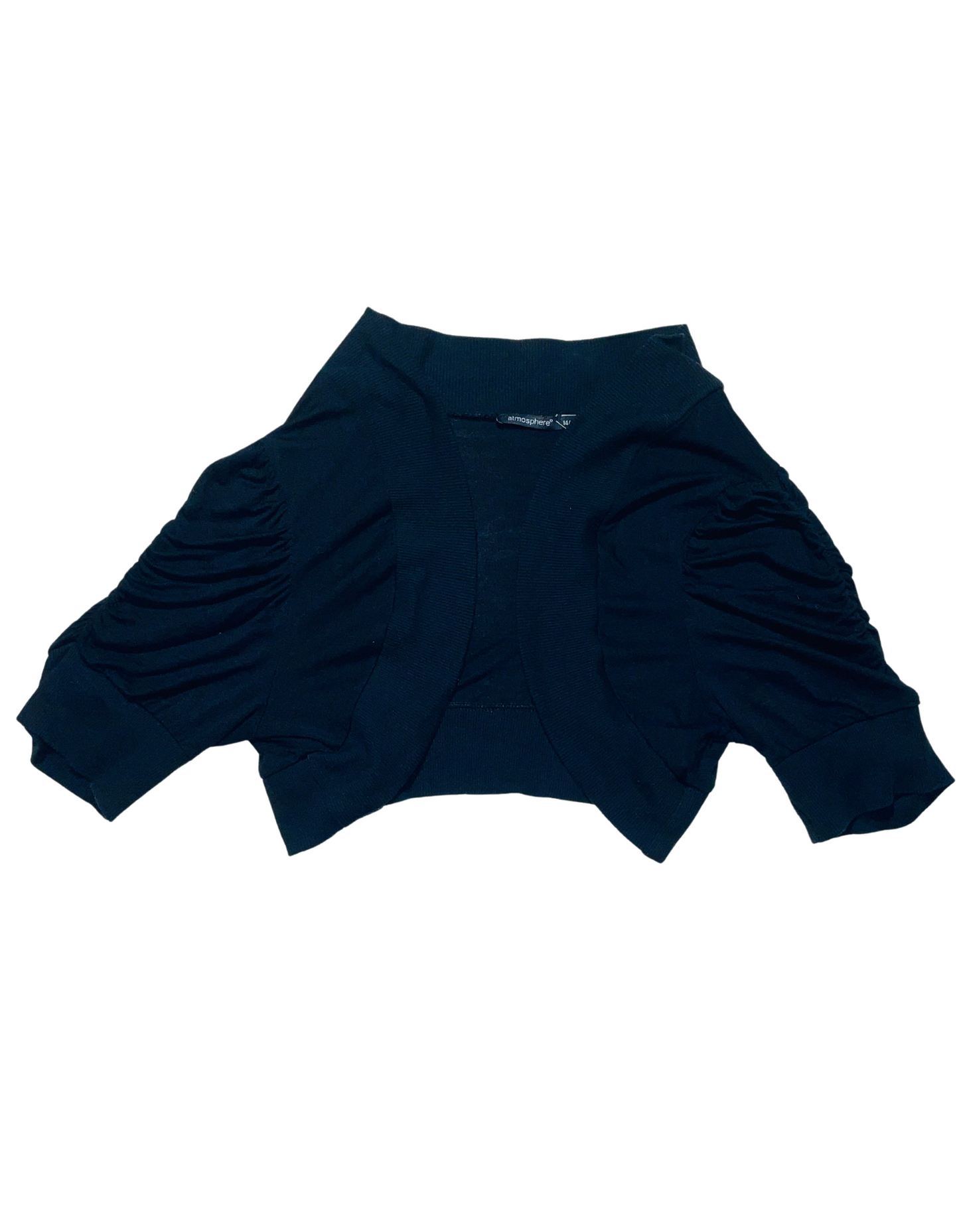 BLACK CROPPED CARDIGAN SIZE 14
