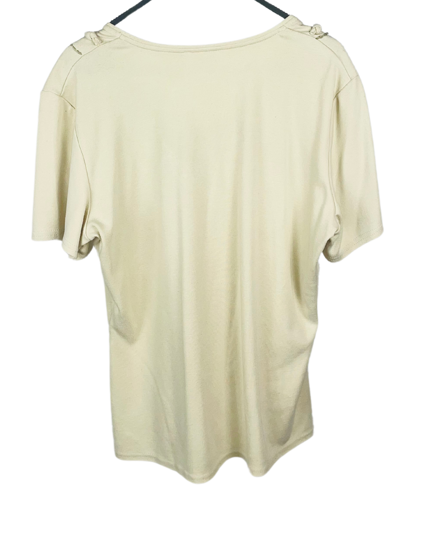 BEIGE JENNY LOYD T-SHIRT SIZE 18