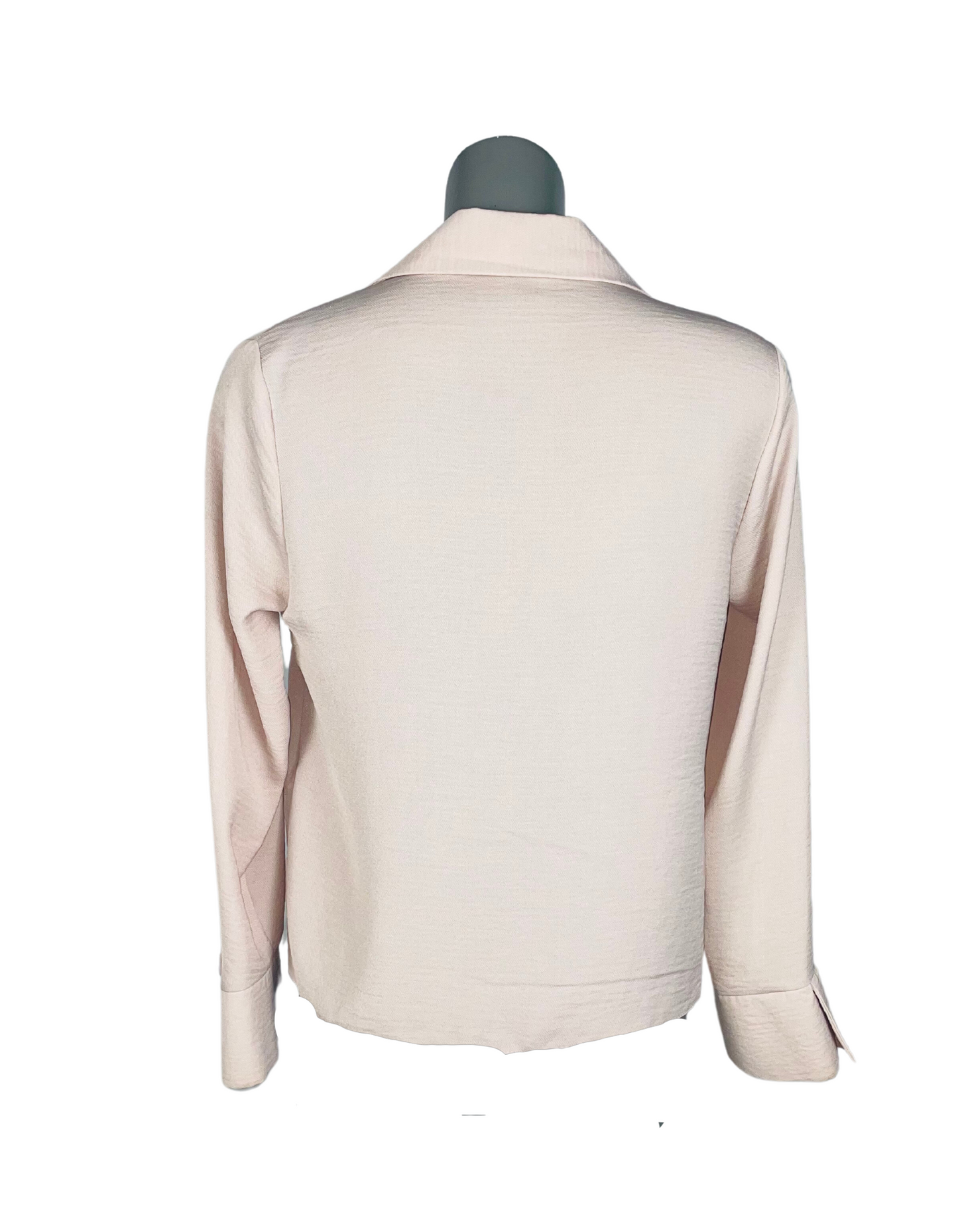 PINK LONG SLEEVE NEW LOOK BLOUSE SIZE 8