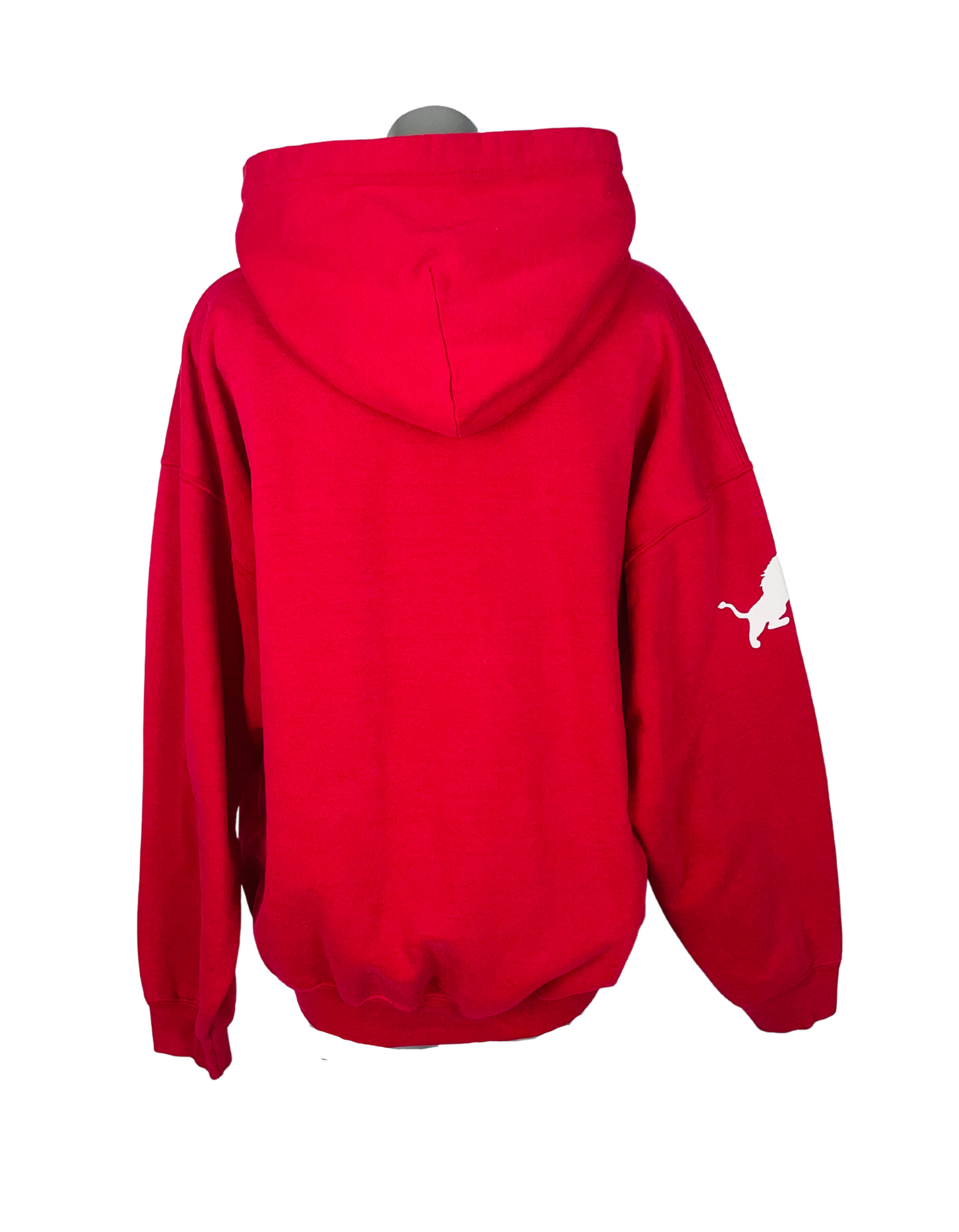 RED BASKETBALL LOGO HOODIE XL