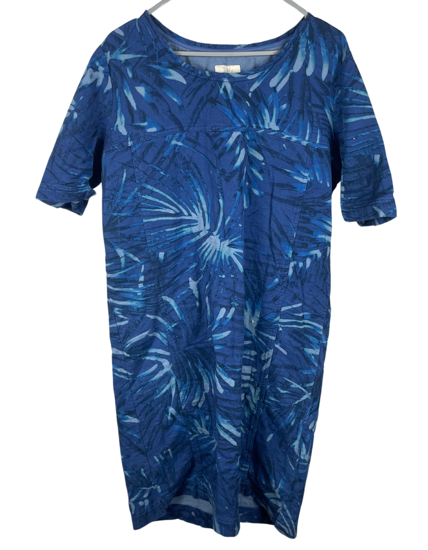 BLUE WRAP DRESS XL