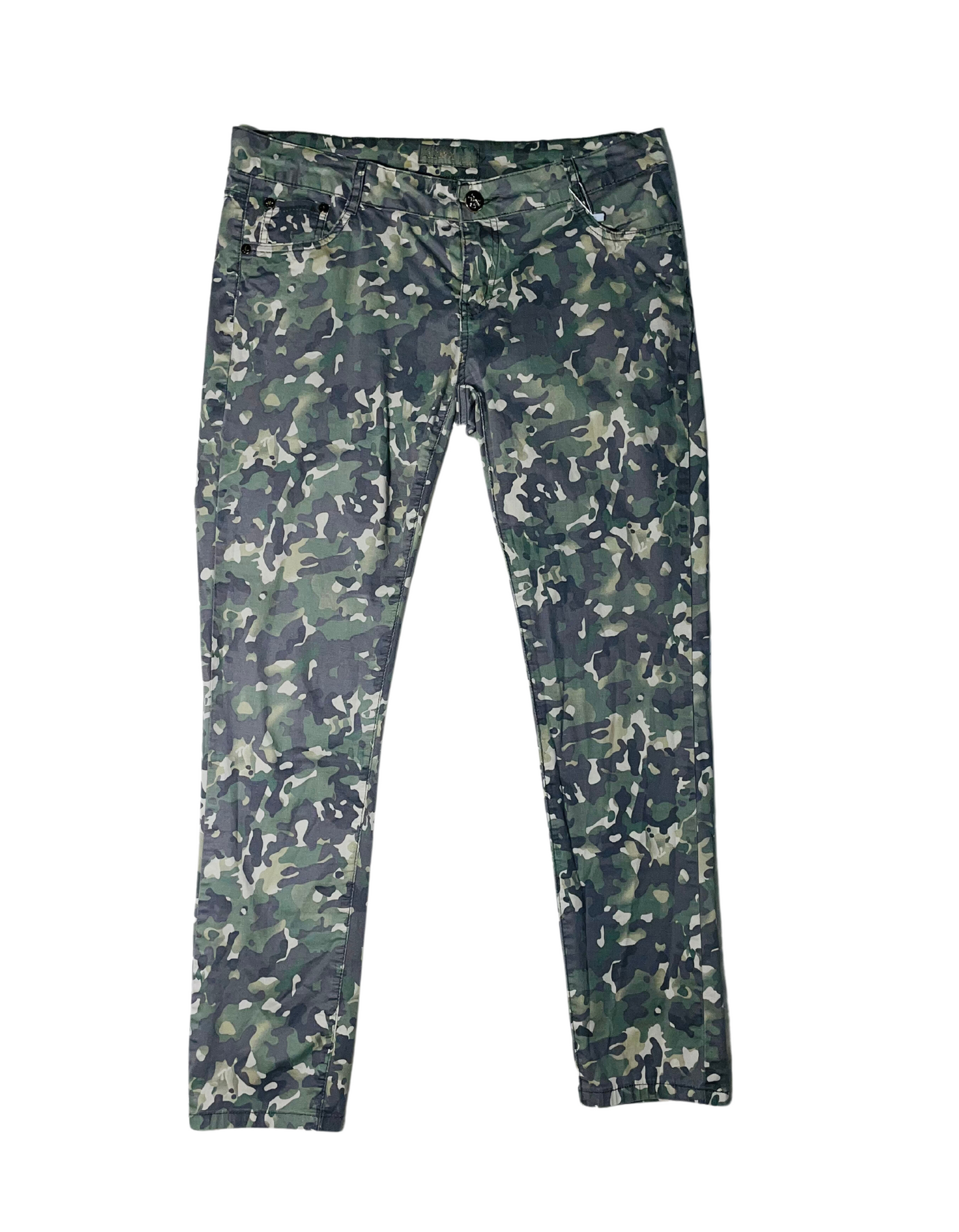 RE&X GREEN CAMO TROUSERS SIZE XL