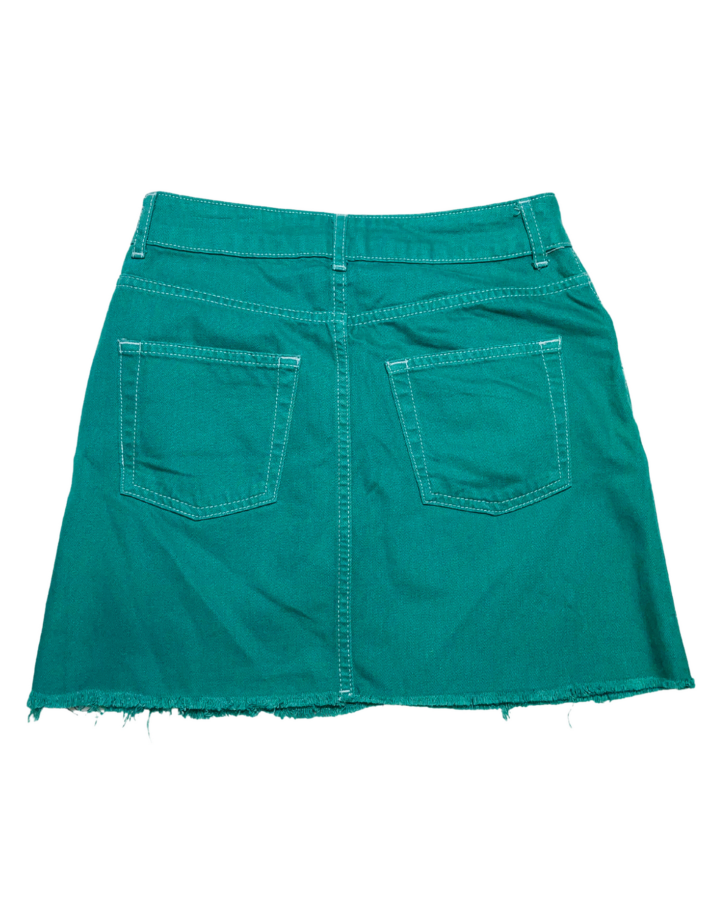 GREEN TOPSHOP DENIM SKIRT SIZE 6