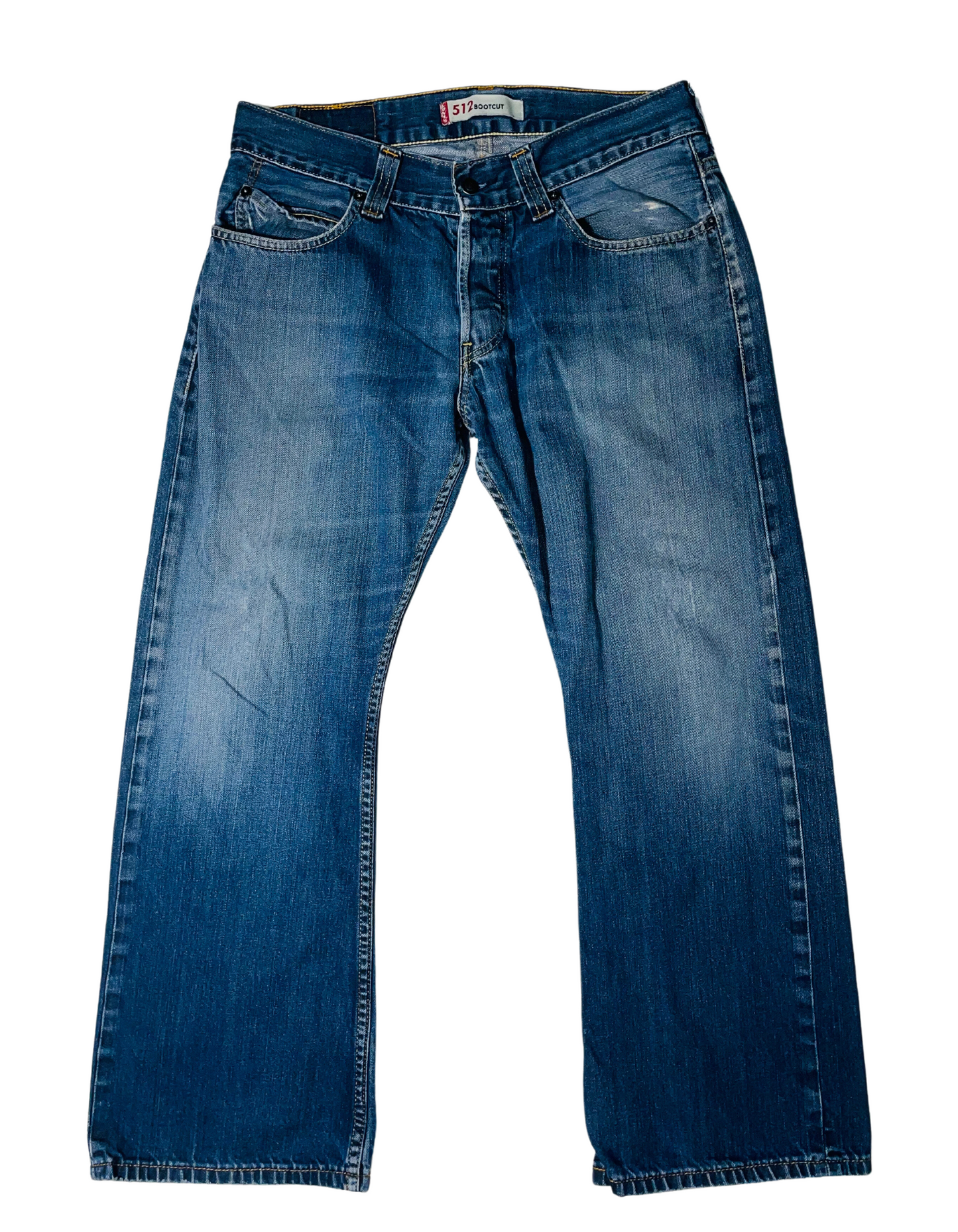 BLUE LEVIS BOOTCUT JEANS (W34” L28”)