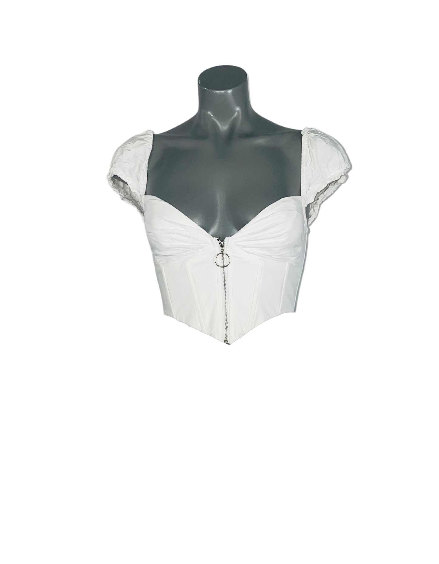 WHITE OH POLLY TOP SIZE 8
