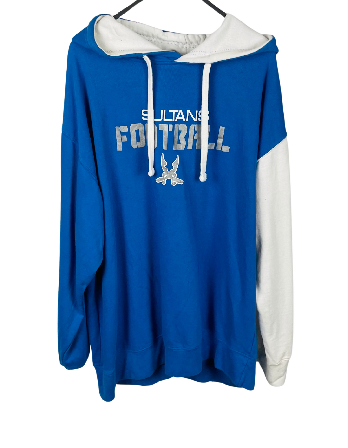BLUE FOOTBALL SPORTS HOODIE XL