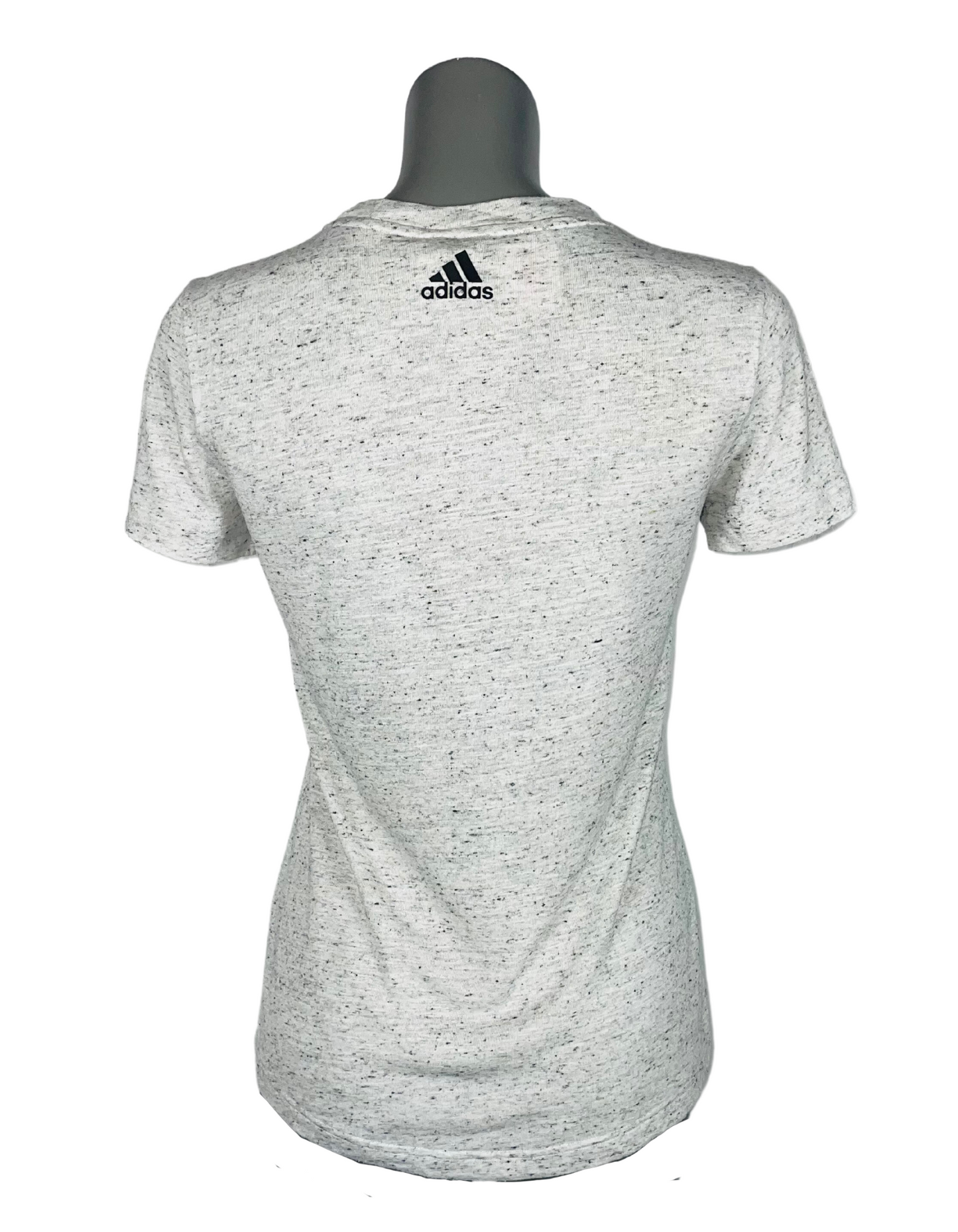 GREY AND PINK ADIDAS T-SHIRT SMALL