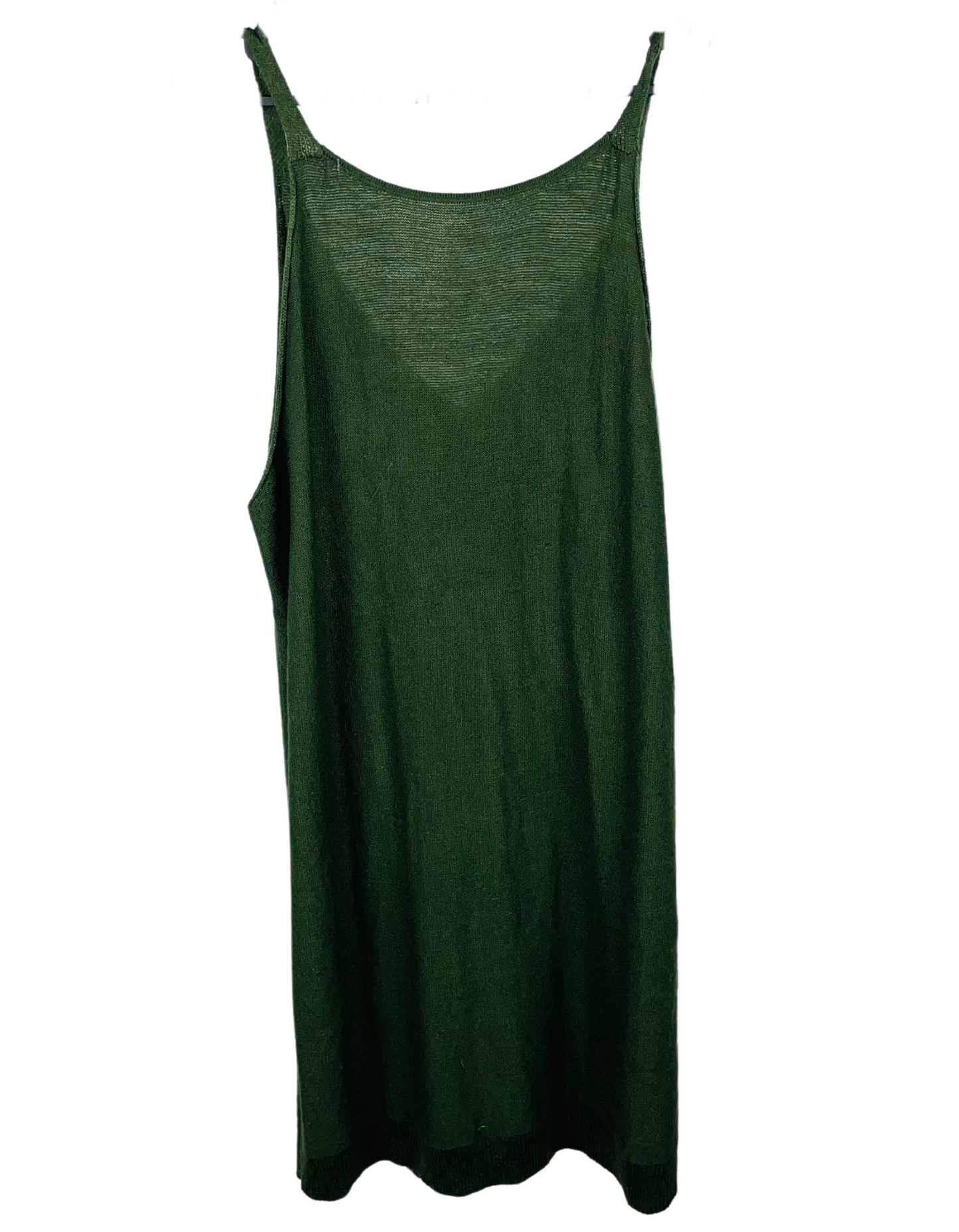 GREEN KNITTED DRESS LARGE