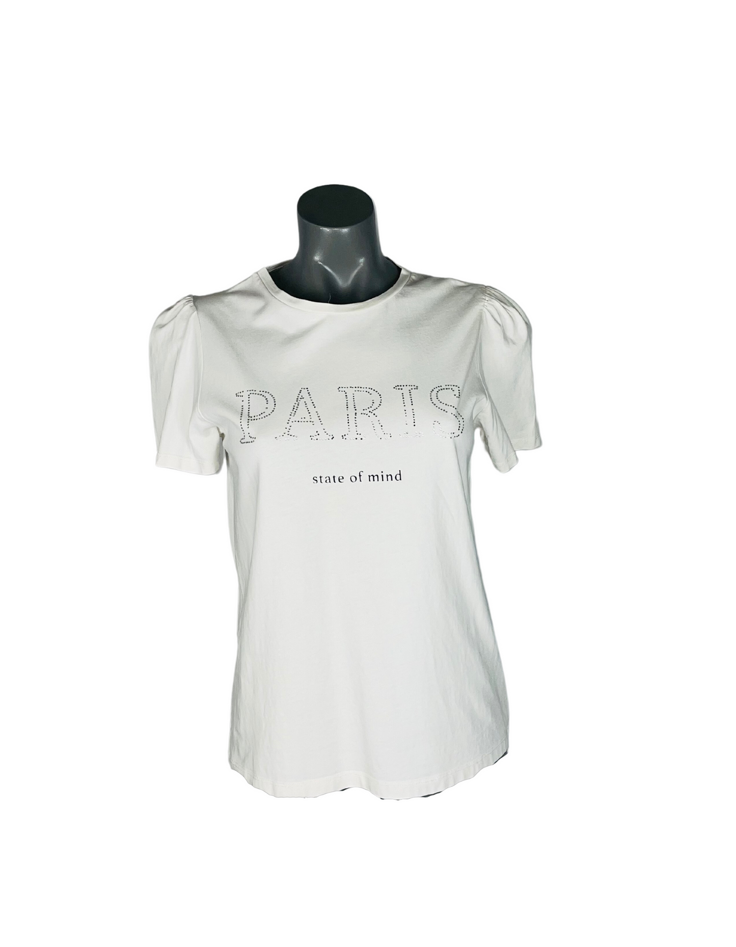 WHITE PARIS T-SHIRT SIZE 10
