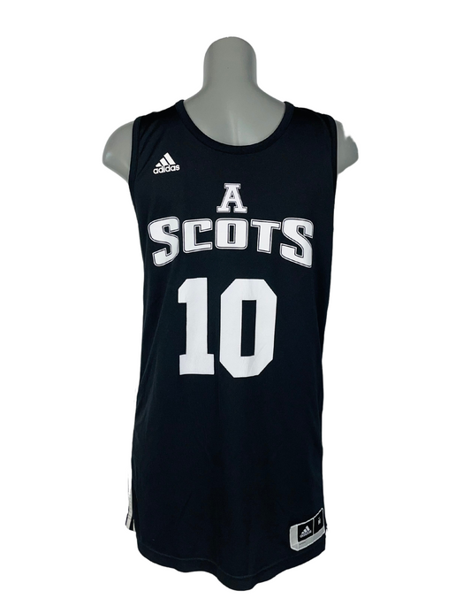 BLACK ADIDAS A SCOTS 10 AMERICAN FOOTBALL VEST MEDIUM