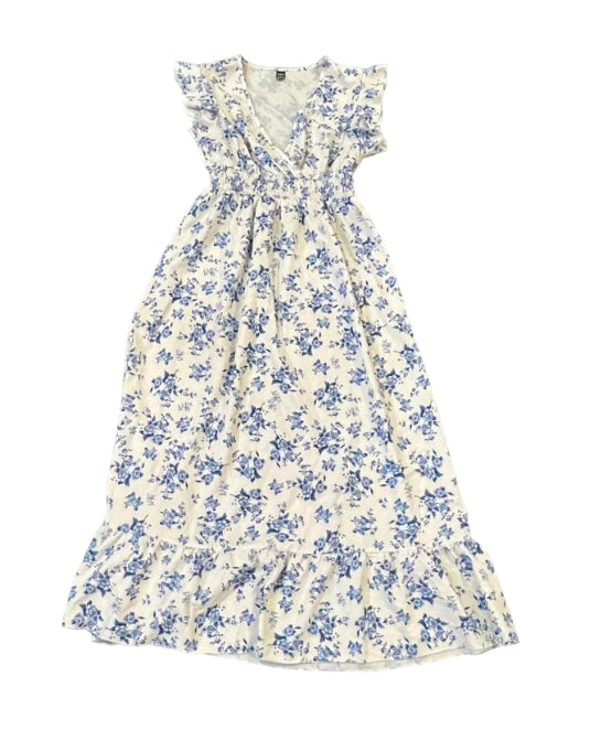 FLORAL MAXI DRESS - M