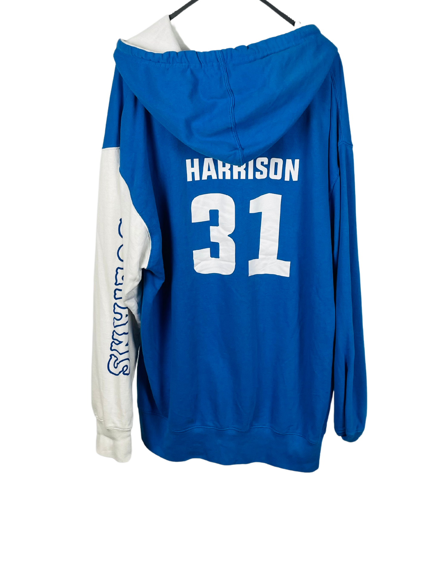 BLUE FOOTBALL SPORTS HOODIE XL