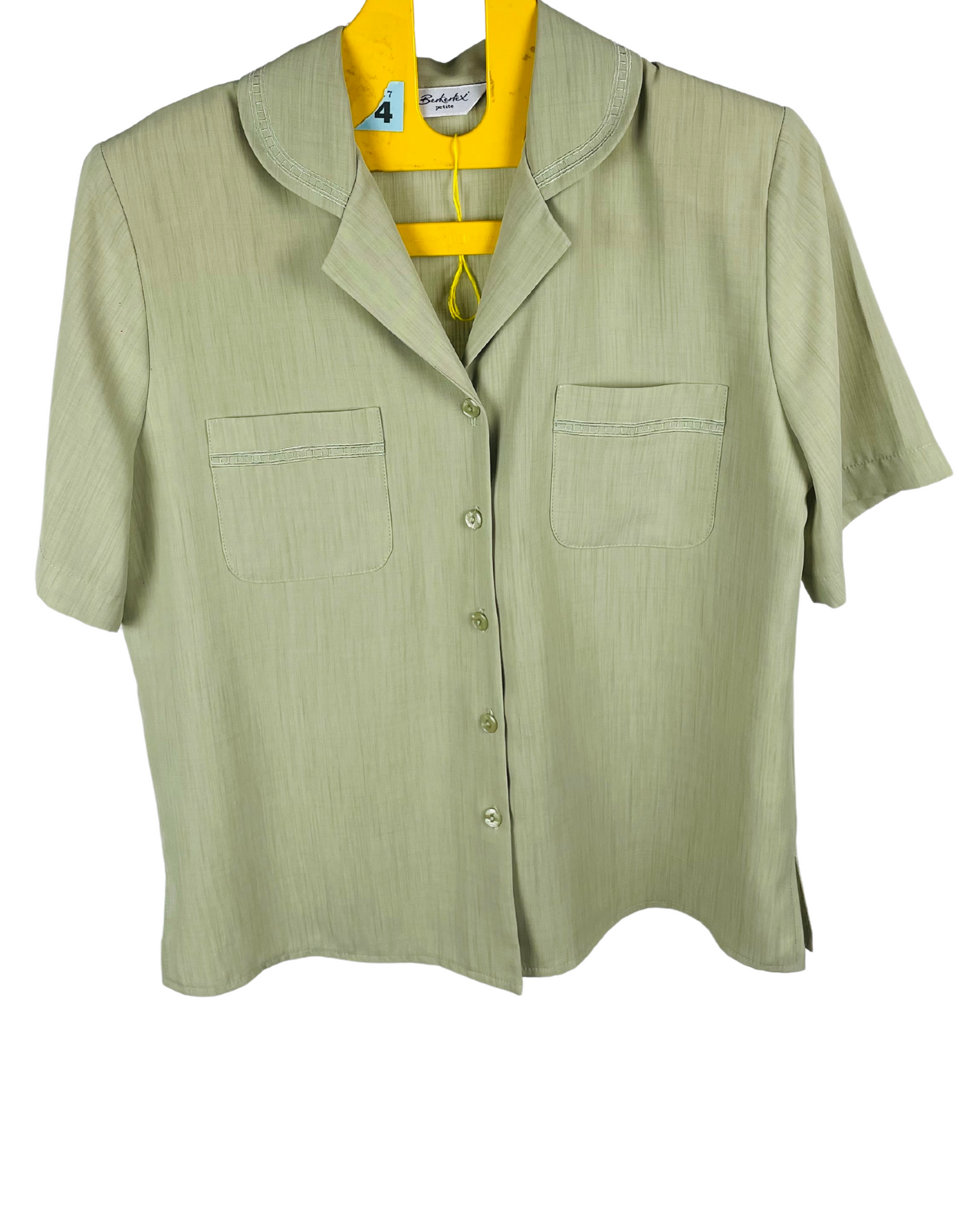 GREEN BERKERTEX PETITE BLOUSE SIZE 12