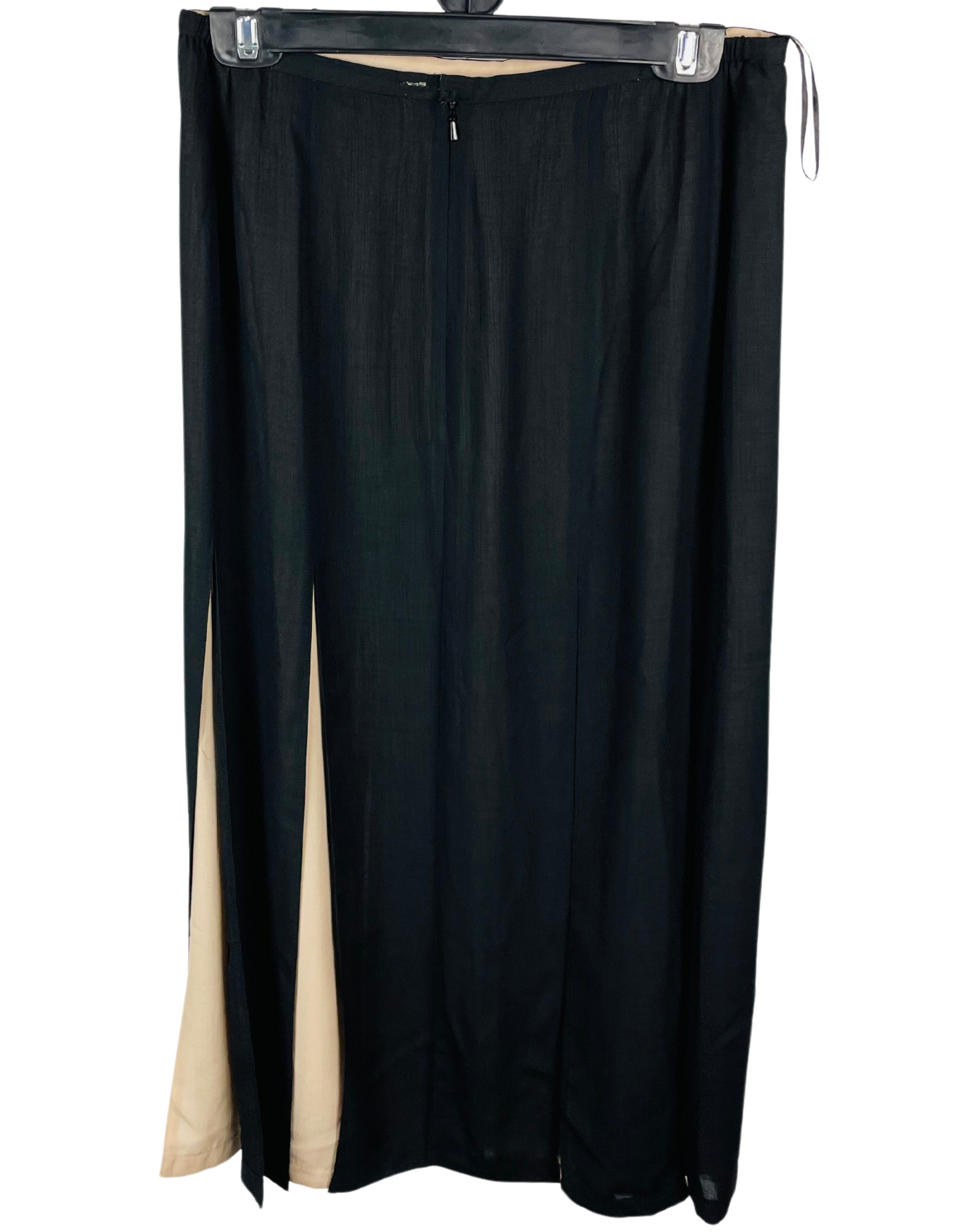BLACK BEIGE JACQUES VERT SKIRT SIZE 12