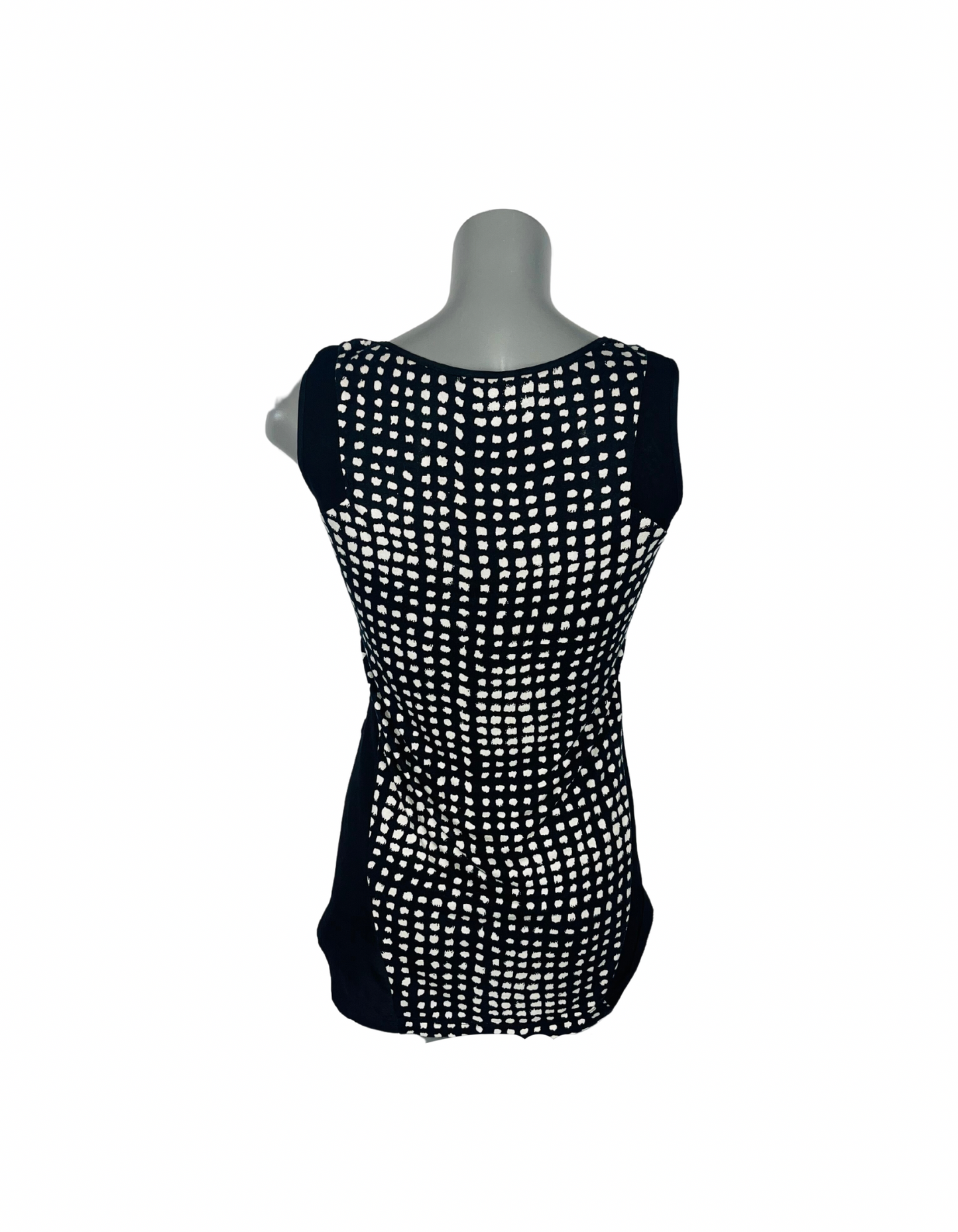 OASIS BLACK AND WHITE TANK TOP SIZE XS