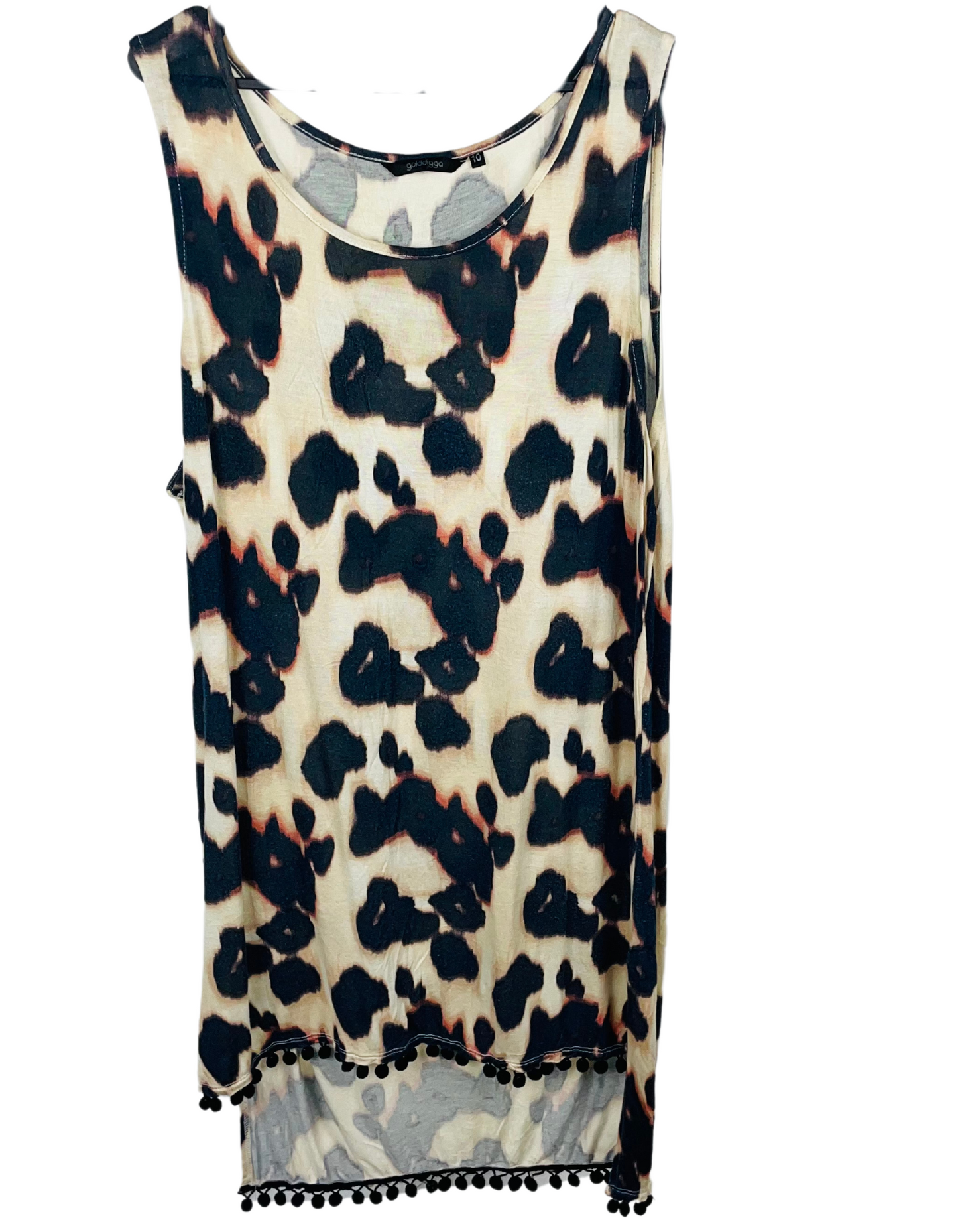 ANIMAL PRINT GOLDDIGGA DRESS SIZE 10