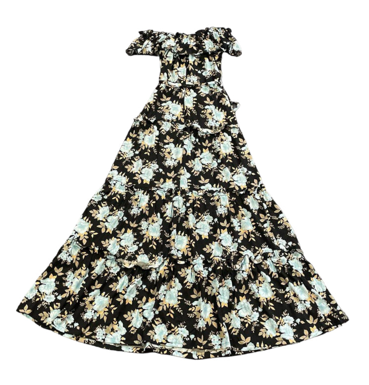 FLORAL MAXI DRESS - M