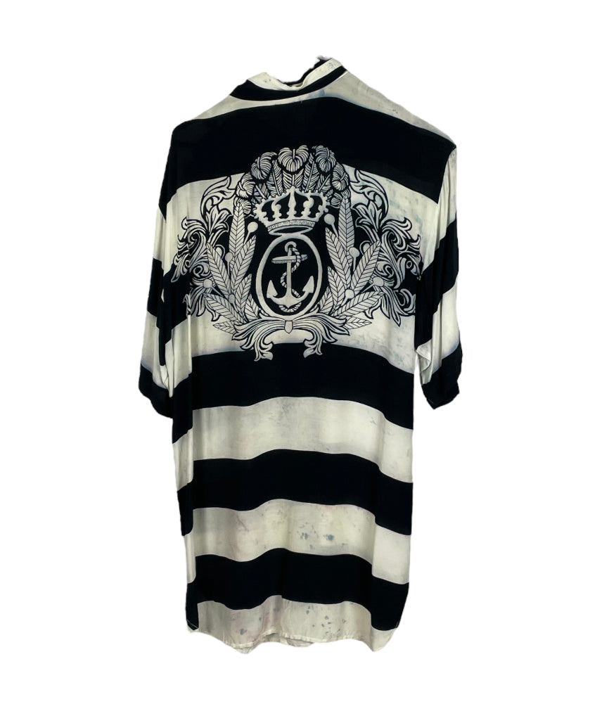 STRIPE VINTAGE SHIRT - L
