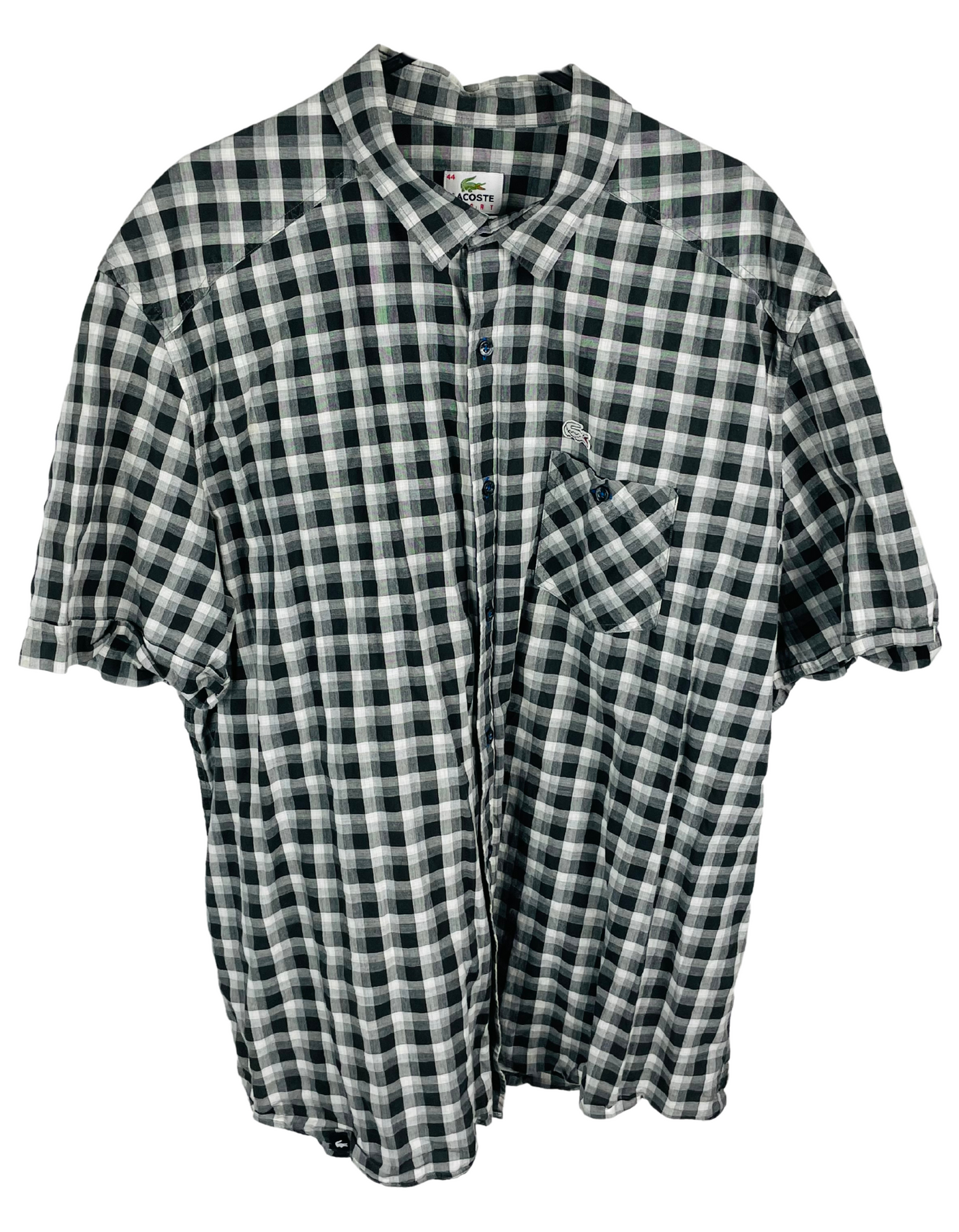 LACOSTE CHECKERED SHIRT XL