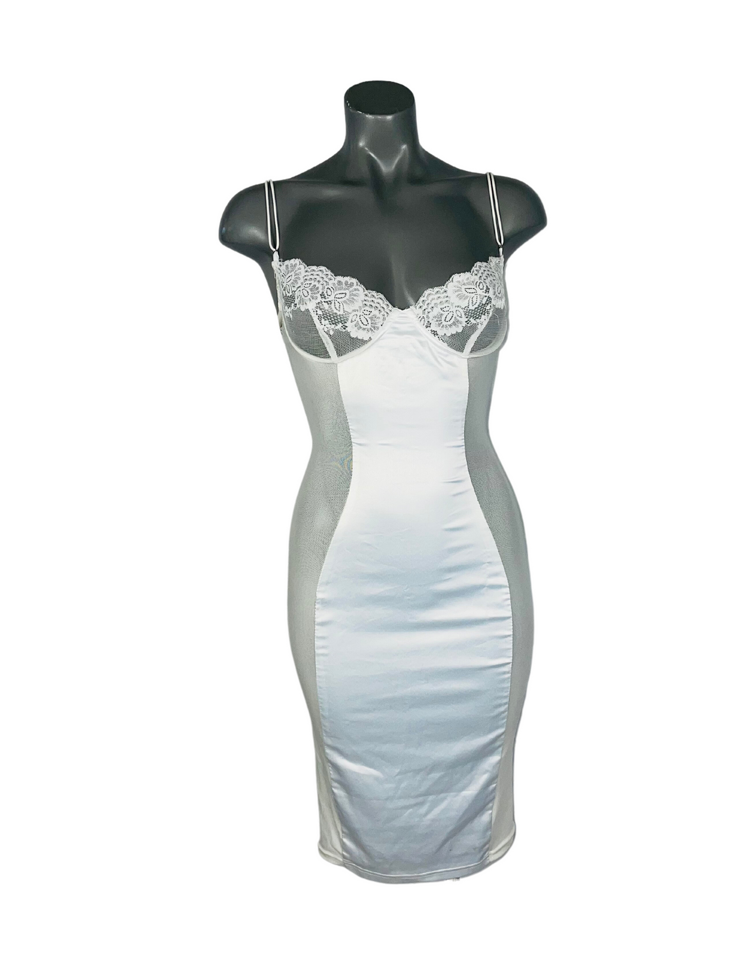 WHITE OH POLLY DRESS SIZE 10