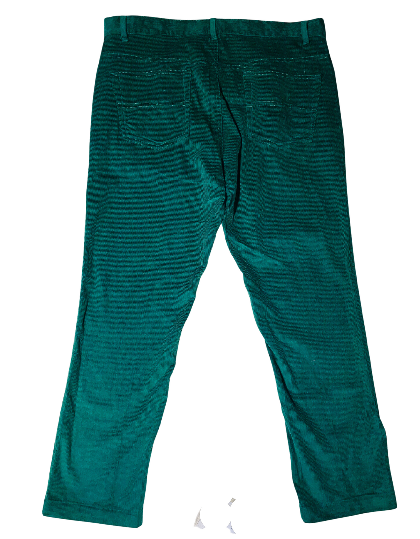 GREEN CORDUROY TROUSERS (W38” L30”)