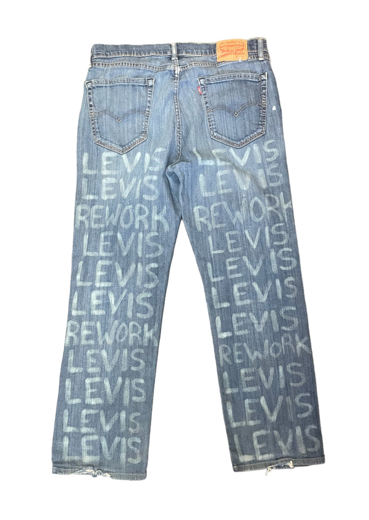 REWORK LEVIS JEANS - (W36) (L34)