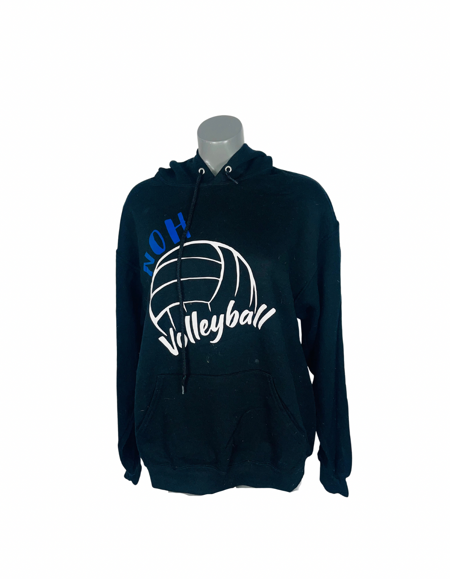 BLACK LOGO HOODIE SIZE L