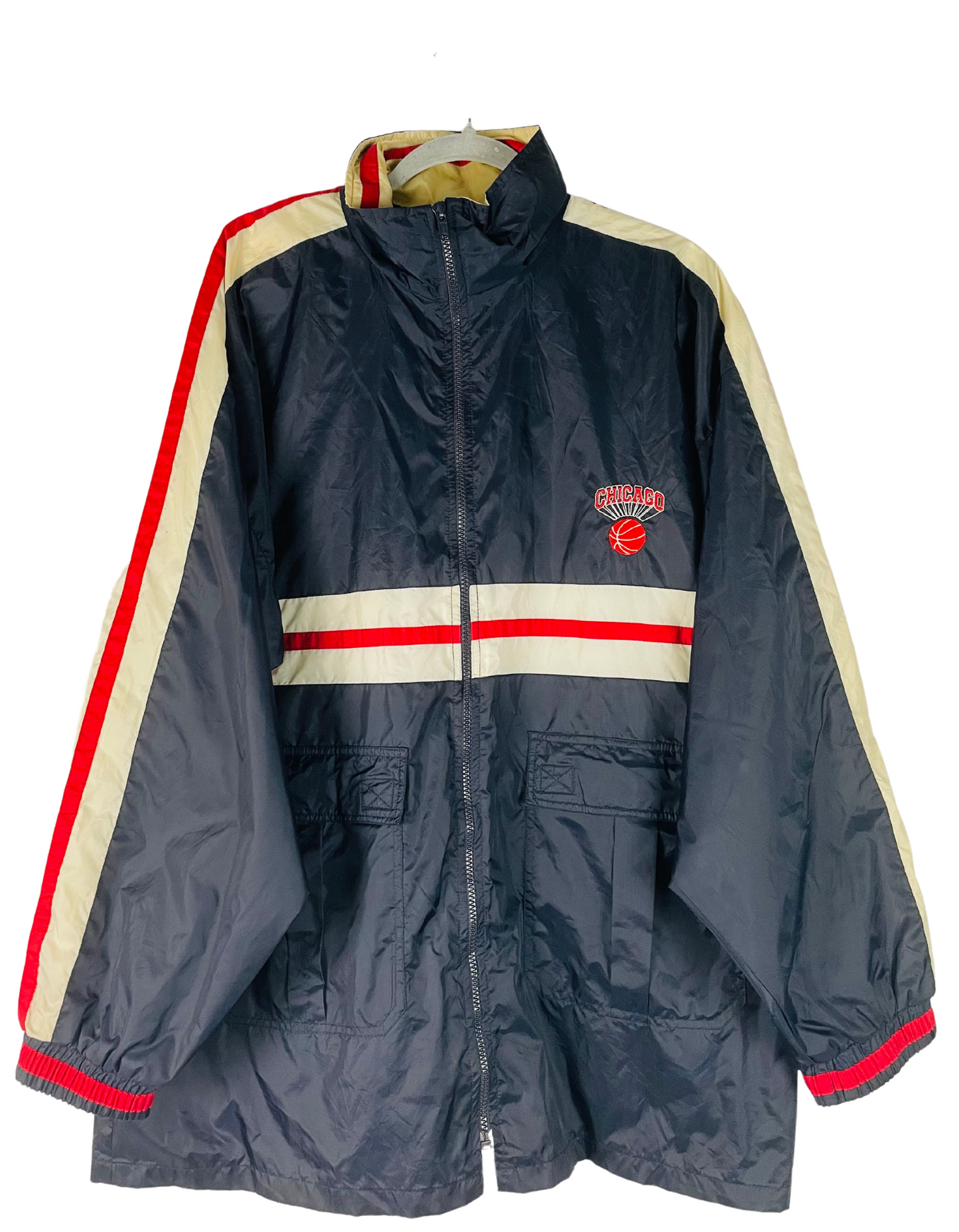 BLUE CHICAGO WINDBREAKER JACKET 2XL