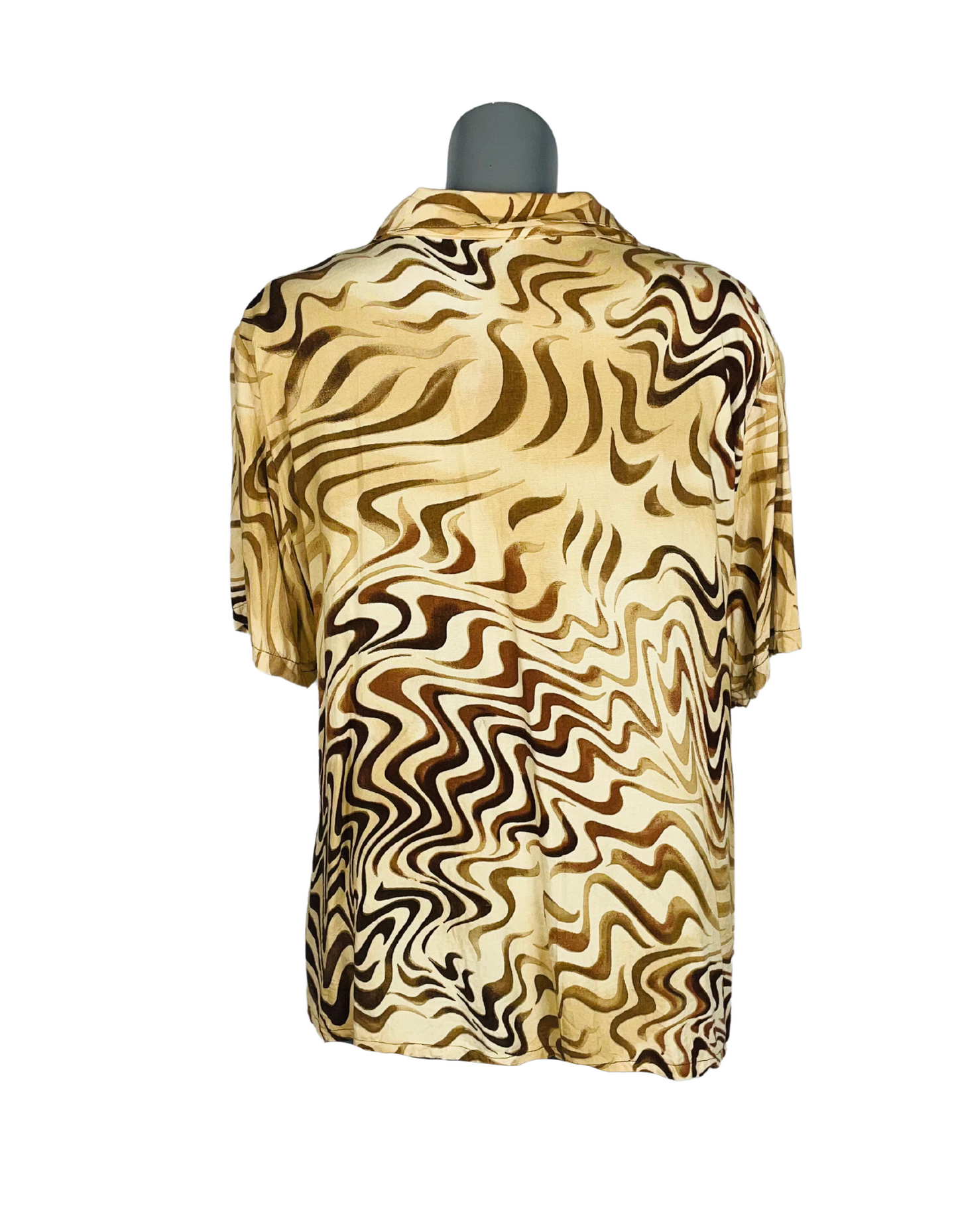 BROWN ER BLOUSE XL