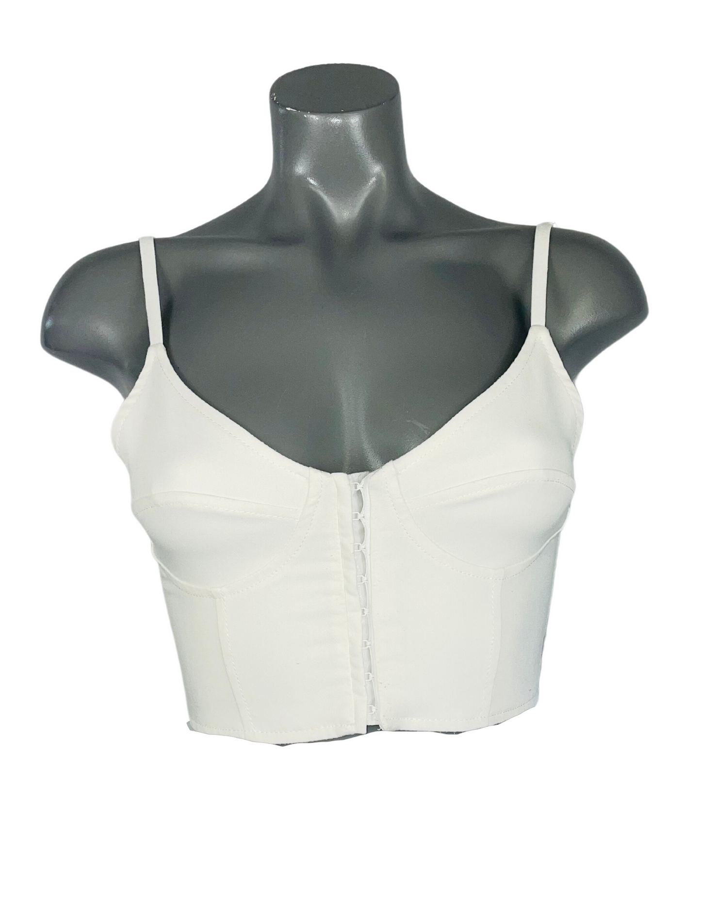 WHITE ZARA CORSET XS