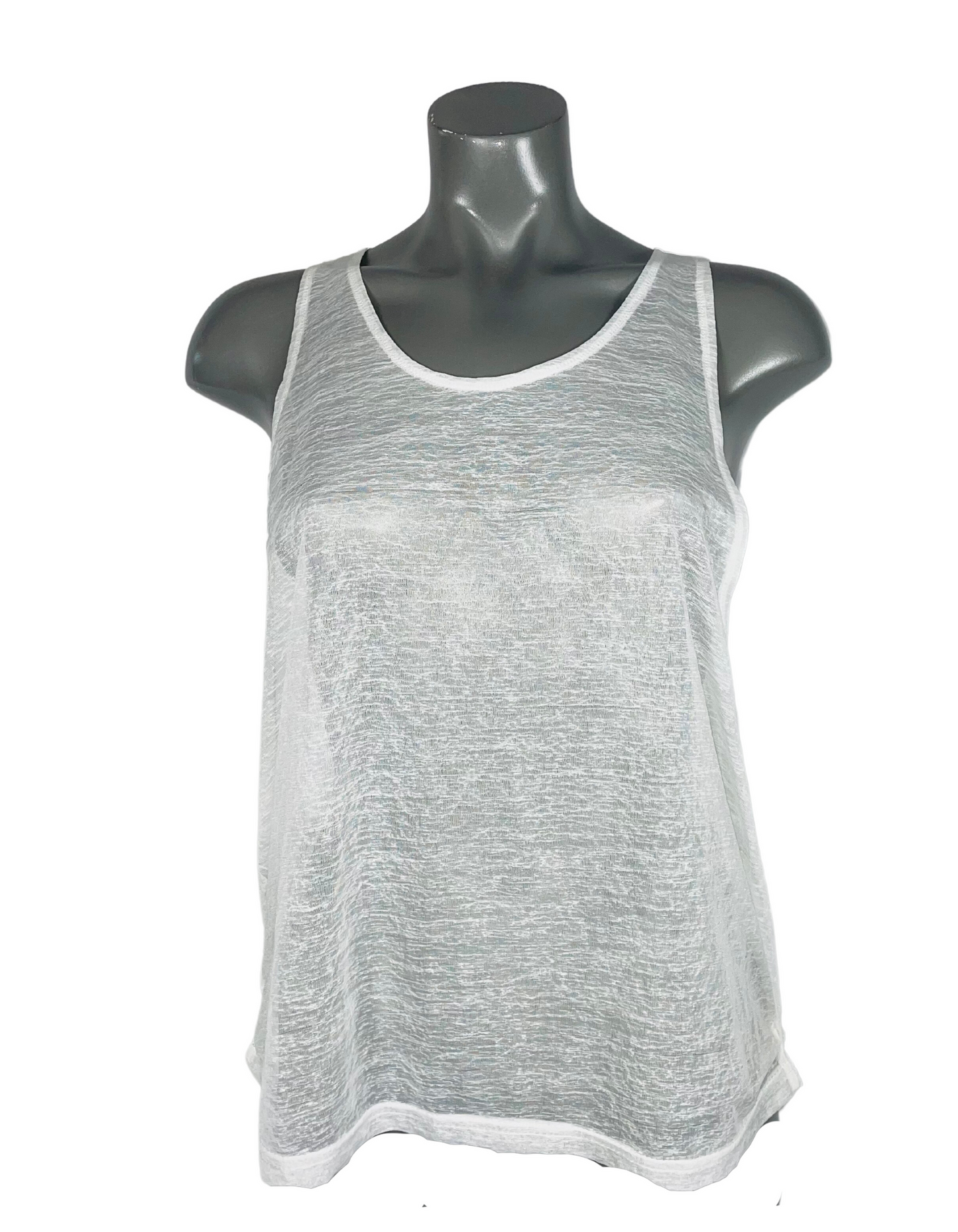 WHITE SHEER VEST SIZE 12