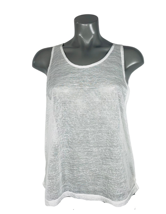 WHITE SHEER VEST SIZE 12