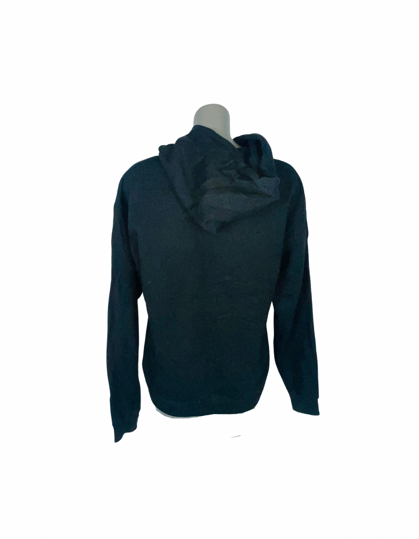 BLACK LOGO HOODIE SIZE M