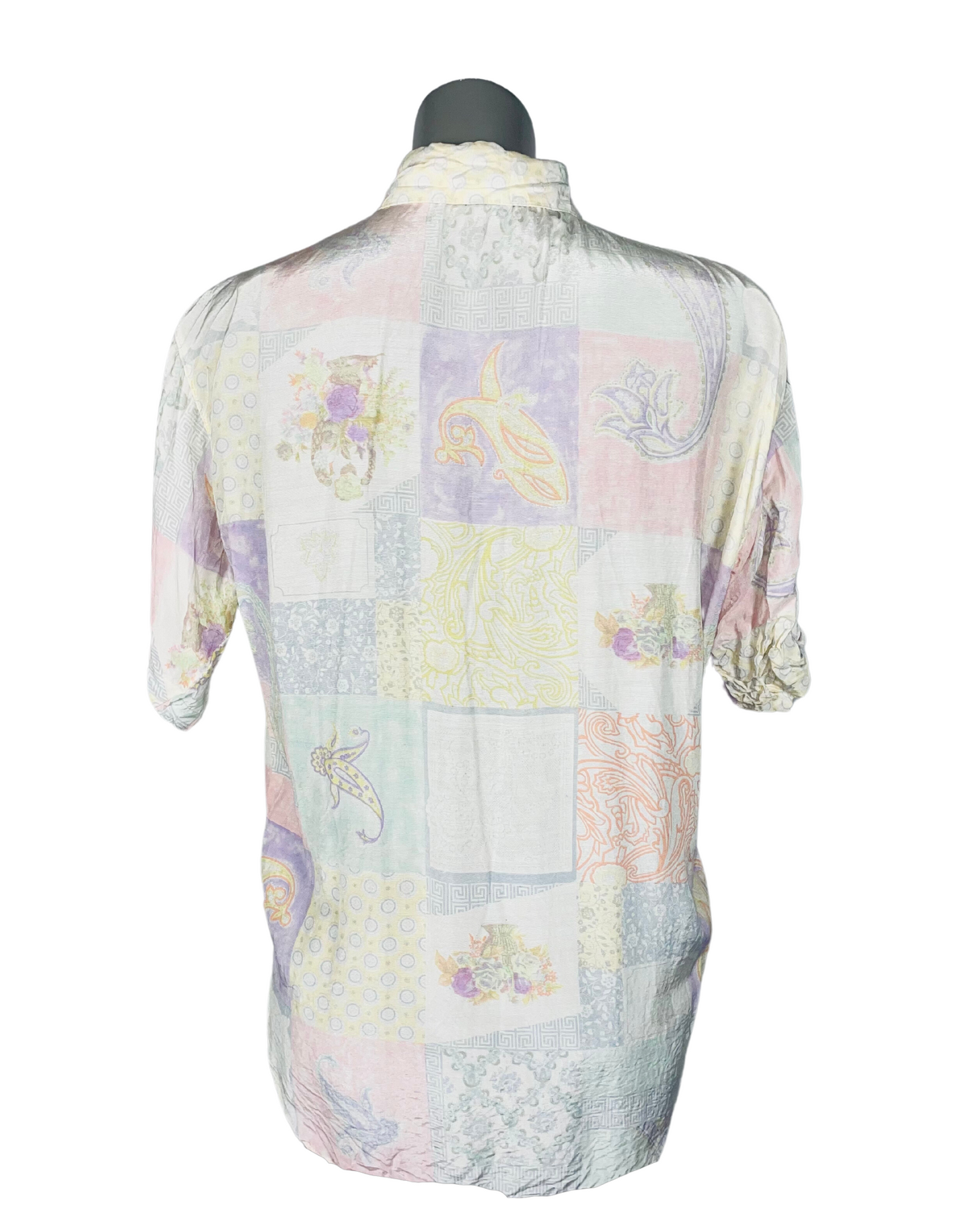 PASTEL COLOURS BLOUSE LARGE