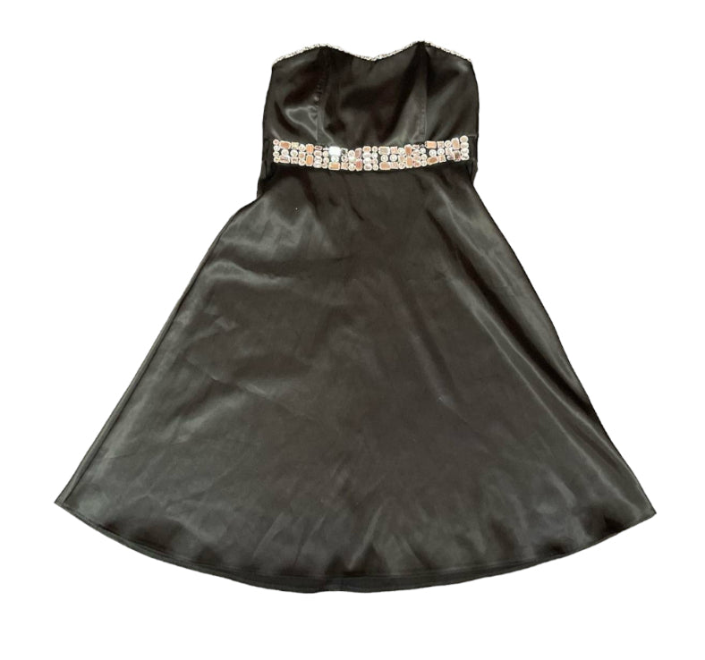 BLACK EMBELLISHED DRESS - 12
