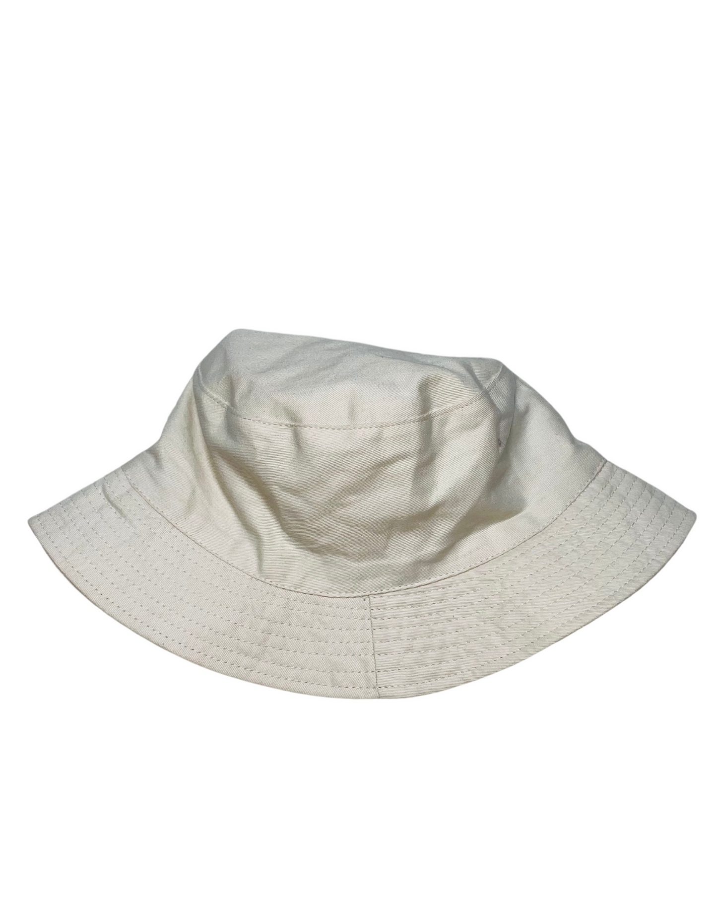 WHITE BUCKET HAT