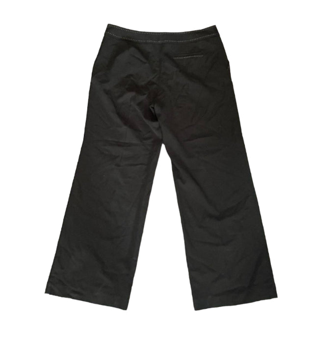 SMART WHITE TROUSERS WHITE STITCH DETAIL - 16L