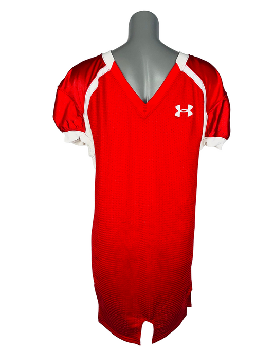 NFL RED UNDER ARMOUR JERSEY MEDIUM