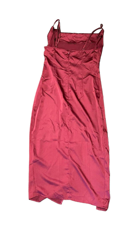 RED COWL DRESS - 12