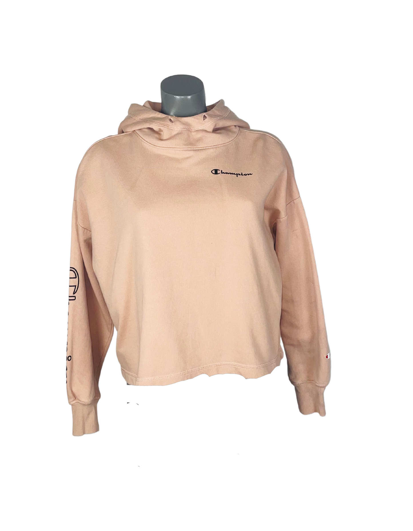 PINK CHAMPION HOODIE SMALL