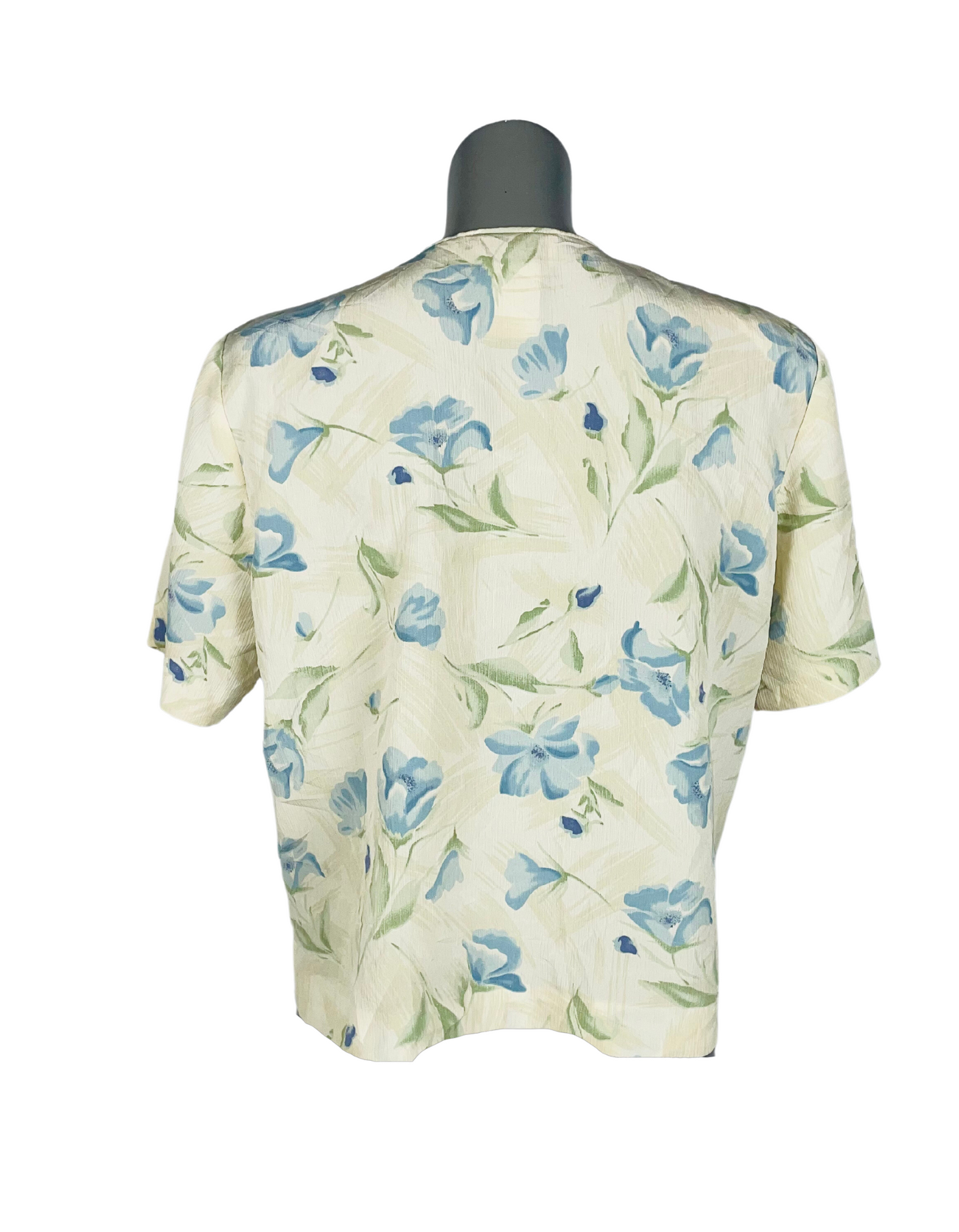FLOWER PATTERN TRADITION BLOUSE LARGE