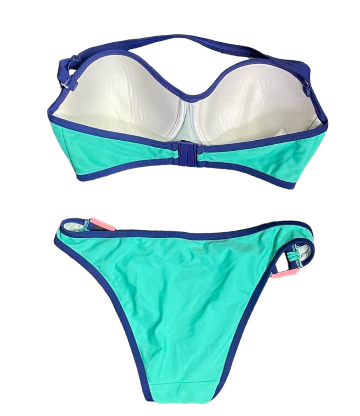 60’s RETRO COLOUR BLOCK BIKINI - 34DD / 10