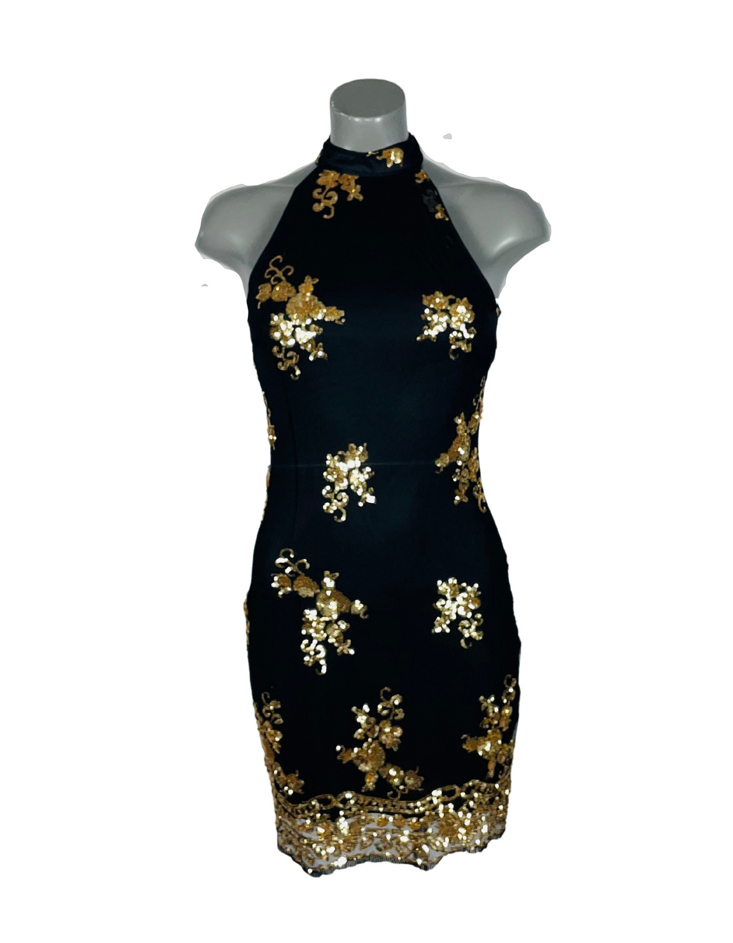 PARISIAN BLACK AND GOLD DRESS SIZE 8