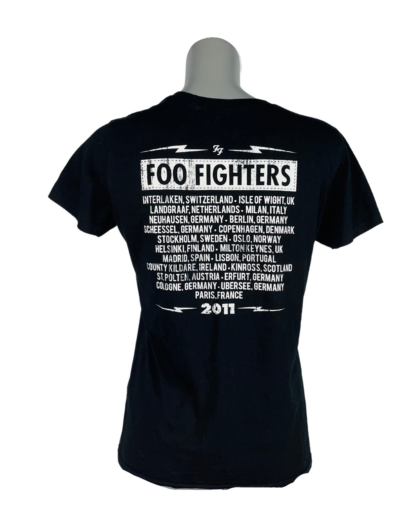 BLACK FOO FIGHTERS T-SHIRT LARGE