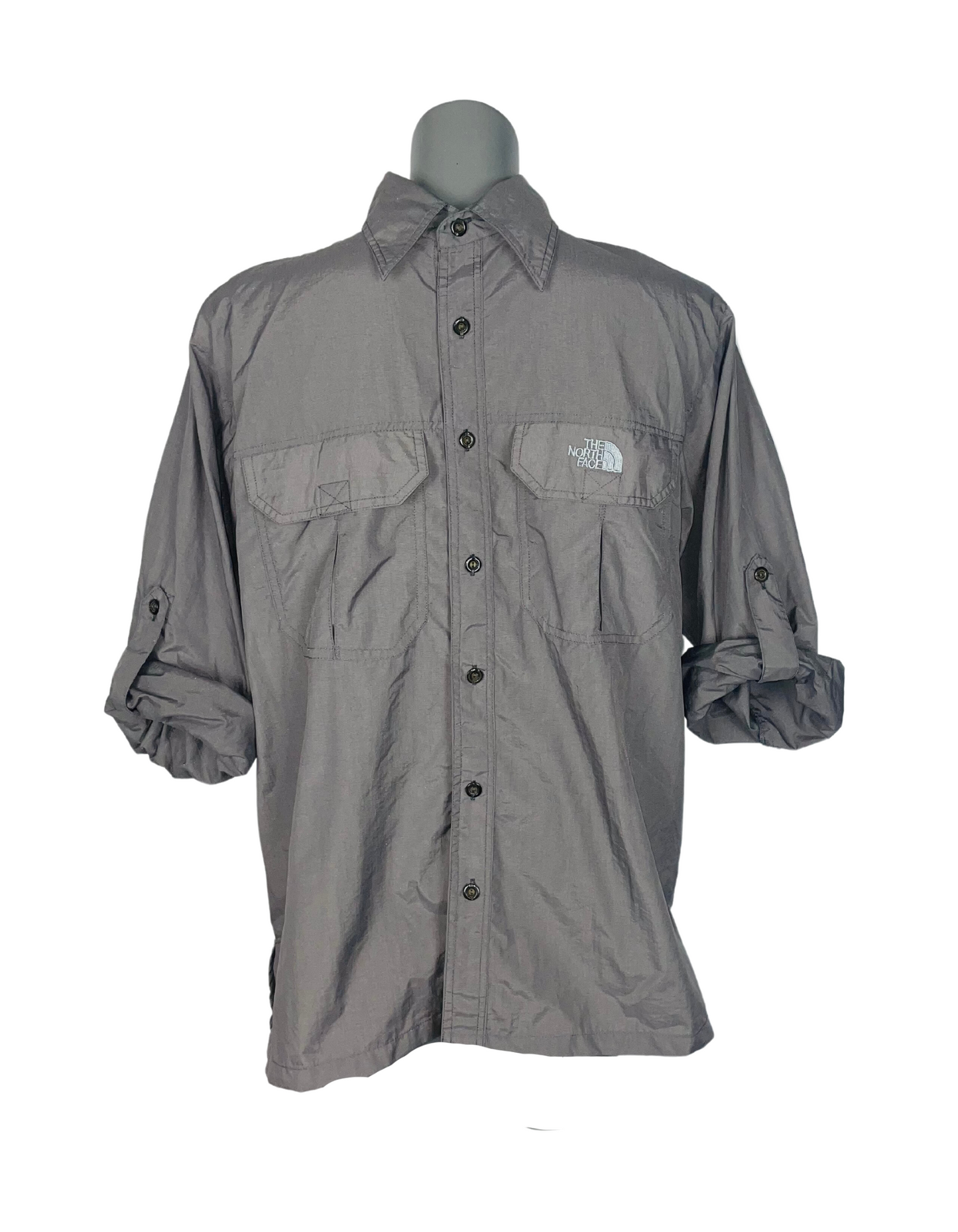GREY THE NORTH FACE SHIRT MEDIUM