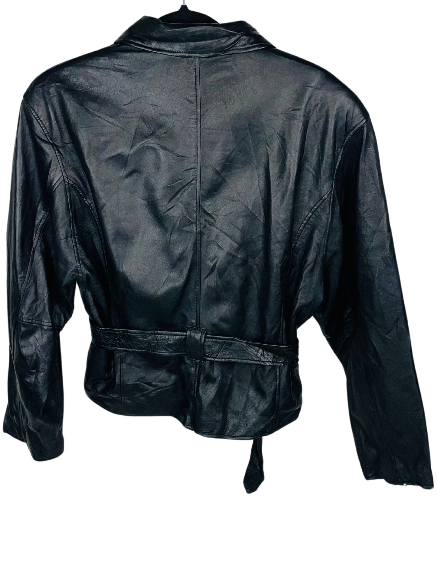 SHORT GENUINE LEATHER JACKET MEDIUM