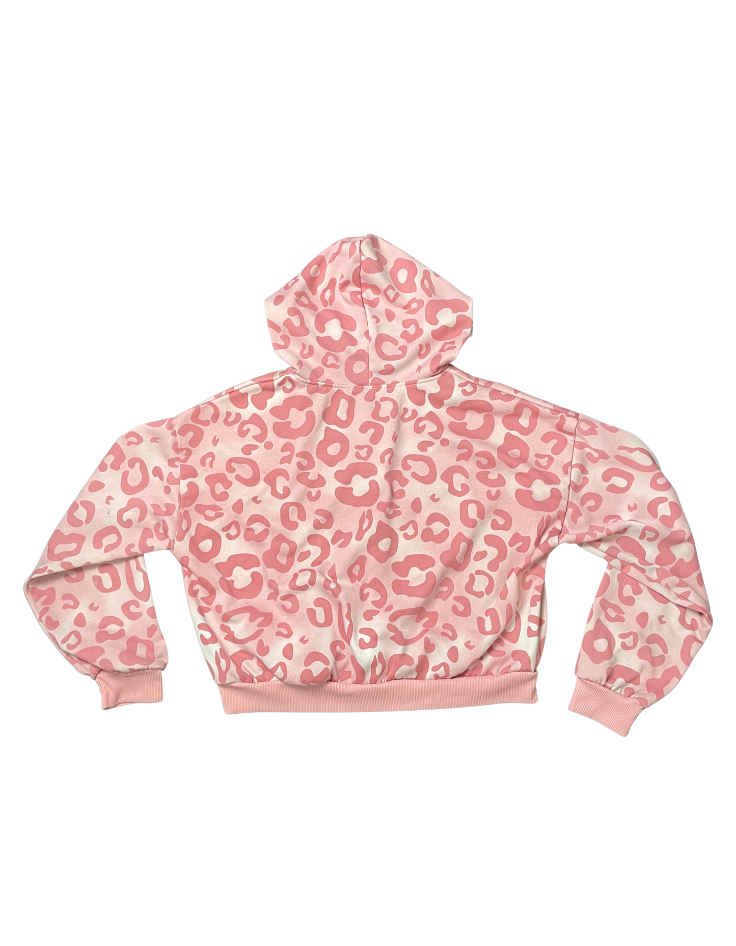 PINK CROPPED HOODED JACKET XL